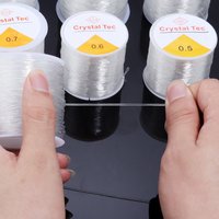 0.4-1mm Transparent Elastic Crystal Line Beading Stretch Cords Thread For Jewelry Making DIY Craft Bracelet Necklace Accessories