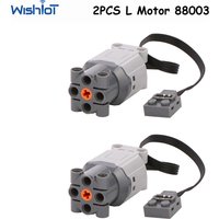 2PCS 88003 Power Functions L Motor Compatible with legoeds Technical Parts Assembled Building Block Toys MOC Bricks Power Up