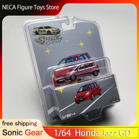Sonic Gear 1:64 Honda Jazz GD JDM Classic Hatchback Diecast Model Pink Gold Silver Purple Toys Gifts for Adults & Kids