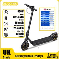 AOVOPRO Adult Electric Scooter 500W Motor 14.5AH 45KM Range 10inch Tires Foldable Electric Scooter With APP Load Capacity 120kg