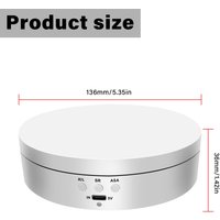 Electric Rotating Base Display Stand 3 Speeds 360 Degree Turntable Jewelry Holder USB/Battery Powered Rotating Tray