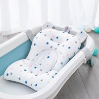 Coussin de baignoire pour bébé, tapis de baignoire Portable antidérapant pour bébé, coussin d'air de douche pour enfants, siège de bain de sécurité pour nouveau-né