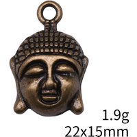 10pcs 22x15mm 2 Colors Antique Silver Color Antique Bronze Color Buddha Charms Handmade Jewelry Making Accessories