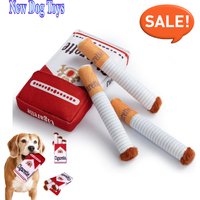 Divertidos juguetes interactivos de peluche para perros, diseño creativo de cigarrillos, juguete para masticar para perros, el regalo perfec