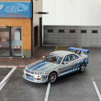 KOD GFCC 1:64 GTR R34 New Exhibition Limited Edition Alloy Car Model