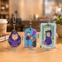 Tha Supreme Rapper Thasup Leather Card Holder Keychain Key Ring Door Lock Access Tag ID Access Card Air Tag Case Keychain Card
