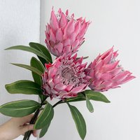 South African Bodhi Flower Flocking Artificial Emperor Flower Flocking Plastic Flower Decorative For Home Decoration Office Gift
