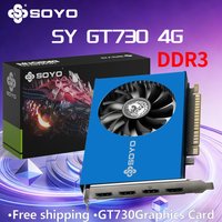 SOYO NVIDIA GeForce GT 730 4GB DDR3 64Bit Graphics Card PCIe2.0x8 HDMI PC Gaming Video Card 28NM single fan Desktop Computer com