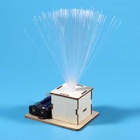 DIY Colorful Fiber Optic Lamp Technology Small Production Invention Children's Science Experiment Teaching Tool STEM Handmade