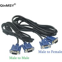 VGA HD 15Pin D-Sub Short Video Cable VGA Male to Male & Female extended line 0.3m 3m 1.5m 5m for Computer TV projector monitor