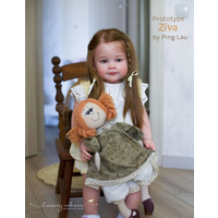 EGO Ziva Toddler Reborn Vinyl Doll by Ping Lau 30" Long Hair Girl Already Details Painted Finished