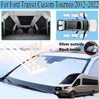 For Ford Transit Custom Tourneo 2012 2013 2014 2015~2022 LWB Car Full Coverage Sunshades Window Sun Visors Surround Accessories