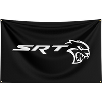 D-Dodge +SRT Flag Professional Car Motorcycle Flag Polyester Digital Printing Cars Flagge Banner For Decoration Garage