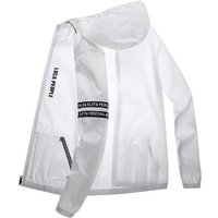 AliExpress NONE Summer Sun Protection Clothing Men's Casual Waterproof Quick-drying Bicycle Hooded Jacket Plus Size Hiking Thin Skin windbreaker