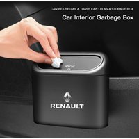 Car Portable Trash Can Auto Logo Sundries Storage Box For Renault Clio Koleos Megane Espace QM6 Kadjar Captur Scenic Duster Twin