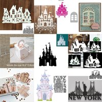 Castle House box Metal Cutting Dies Stencil Template Die Cut Scrapbooking Embossing Dies Art Decoration Craft Knife Mold