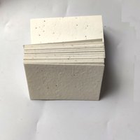 50 sheets/100sheet handmade eco friendly wildflower paper,growing blank name card,blank hangvtag for garment,DIY thank you card,