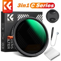 K&F Concept 3in1 Filter ND CPL 1/4 Black Diffusion Filter ND2-ND32 1/4 Black Mist Pro Filter Multifunction Filter 67mm 37-82mm