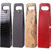 FLYMUYU Weinbeutel, Weinflaschenboxen, rote Weine, Tasche, Lederbox, Flaschenverpackung, Tasche, Hochzeit, Party, Dekoration, Geschenk, Weinzubehör
