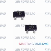 100PCS MMBTA42/MMBTA92 SOT23 A92 SOT MMBTA92LT1G SMD 1D 2D SOT-23 SMD Transistor New and Original