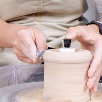 4pcs Ceramic Clay Pottery Throwing Trimming Spinner Tool Trim Stabilizer Mini Pottery Wheel Bearing Rotary Disc Pottery Tool