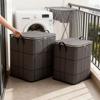 1PC Thickened Large Capacity Wear-Resistant Foldable Storage Bag for Clothes And Quilts Non-Woven Fabric Storage Box Wardrobe