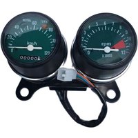 FOR honda suzuki Cg125 Motorcycle Meter Assembly New High Quality Instrument Modified Odometer Tachometer Double speedometer