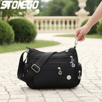 Fashion Women Waterproof Crossbody Bag Casual Single Shoulder Handbag Messenger Bag Oxford Material