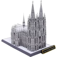 Germany Cologne Cathedral Craft Paper Model 3D Architectural Building DIY Education Toys Handmade Adult Puzzle Game