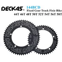 Deckas 144BCD Fixed Gear Fixie Round Chain Ring Track Bike 44T-58T Tooth 144 Bcd Special Single Speed Gear Wheel Chainwheel
