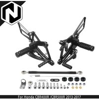 NICECNC For Honda CBR500R CB500F CBR400R CB400F 2013-2017 2016 2015 Motorcycle Racing Adjustable Rearset Footpeg Pedals Rearsets