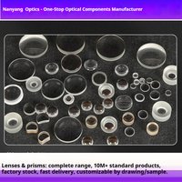 Biconvex lens optical glass, convex lens element, quartz laser collimating and focusing lens