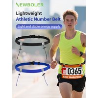 AliExpress NEWBOLER Running Race Number Belt Waist Pack Bib Holder For Triathlon Marathon Cycling Motor With 6 Gel Loops Fitness Sport Accessories