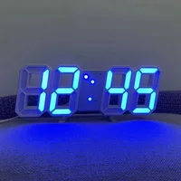 Digital Wall Clock Desk Clock Electronic Alarm Clock Modern Home Decoration Decoration for Bedroom Home Decor Interior Led Table