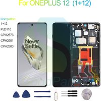 Ship Fast For ONEPLUS 12 LCD Display Screen Touch Panel Digitizer PJD110, CPH2573, CPH2581, CPH2583,1+12 12 Screen Display