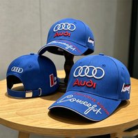 Fashion Leather Mesh Hat Snapback Trucker Outdoor Sport cap For Audi SLine A4 B8 A3 A5 A6 C5 A1 A7 A8 RS3 RS4 RS5 RS6 Q5 Q7