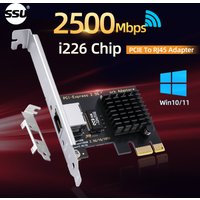 Intel i226 PCIe to RJ45 Network Adapter 2.5G Gigabit Ethernet 100/1000/2500Mbps RJ45 LAN Controller, suitable for PC Win10/11