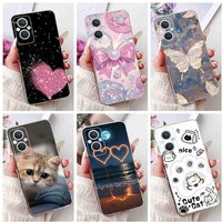 For Oppo A96 5G 6.43" PFUM10 Case PHA120 Luxurious Love Cute Cat TPU Soft Silicone Cover For Oppo Reno7 Z 5G CPH2343 Phone Shell