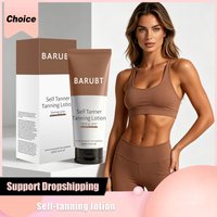 Self-Tanning Cream Intensive Tanning UV Protective Waterproof Long Lasting Sunless Even Skin Tone Moisturize Body Bronzer Lotion