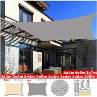 Sunshade Sail Outdoor Rectangular Canopy Waterproof Snow proof Garden Swimming Pool Sail Sunshade Car Terrace Canvas Sunshade