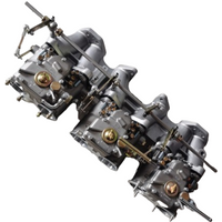 FAJS NO CZ2-44-45-6 Three 45DCOE Carburetor Kit for NISSAN 260 280 for DATSUN 240Z L24 L26 With Manifold and Top Rod Linkage