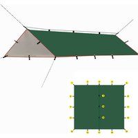 19 point suspension waterproof canvas DIY canvas multifunctional shelter 3x4 4x4 Rainfly backpack hiking