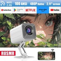 RUSMR RY010 projector remote control projector manual focus WIFI foldable high-definition movie ultra high definition projector