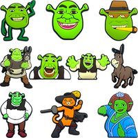 10Pcs/Set cartoon Shoe Charms DIY Shoe Buckle Accessories PVC Shoe Decorations Christmas Gifts
