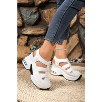 2026 New Women's Fashion Hollow Out Roman Sandals Platform Wedge Shoes for Ladies Big Size Casual Thick Bottom Height Increasing