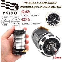 YSIDO 1/8 RC Car Sensored 4268 4274 High torque Brushless Motor 5.0mm for Traxxas Wltoys HSP RC Racing Buggy On-Road Off-Road