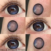 OVOLOOK-2pcs/Pair Blue/Pink Black/Purple/Green/Brown Colored Contact Lenses With High Color Rendering Christmas Without Degree