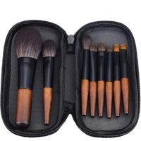 8pc Mini Travel Portable Makeup Brushes Set Make Up Kit Eyeshadow Powder Eyebrow Blush Face Brush Animal Hair High Quality Brush