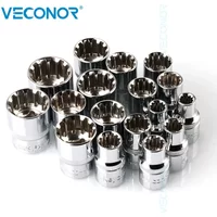 1/2" Socket Wrench Power Tool Accessories Mirror Polished 12-Tooth Strengthened Anti-slip