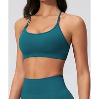 Seamless Yoga Bra Women Cross Back Yoga Sports Bra Breathable Shock Proof Gym Top Workout Fitness Bras Push Up Top Running Vest